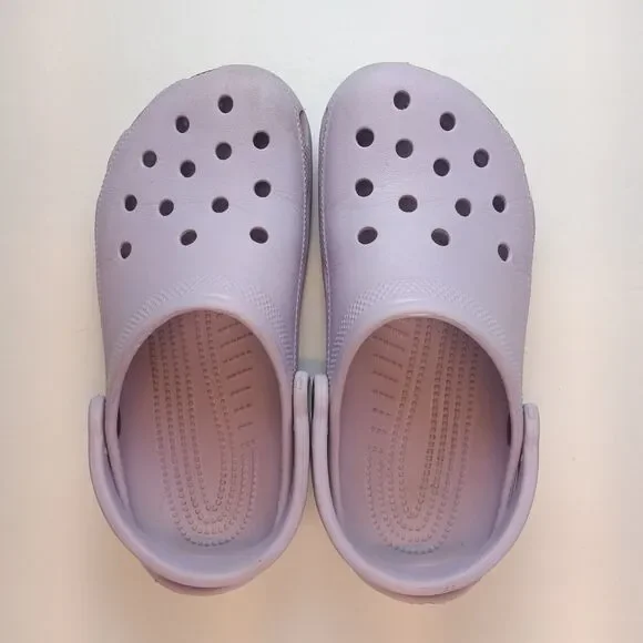 Crocs Classic Clogs Mens5/Womens7 Purple Unisex Slip On Shoes - Picture 3 of 9
